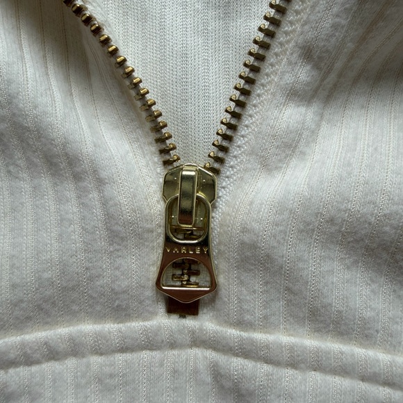 Varley NWT Women’s Maguire Half Zip Sweater Egret Cream Sz XS - Picture 6 of 13